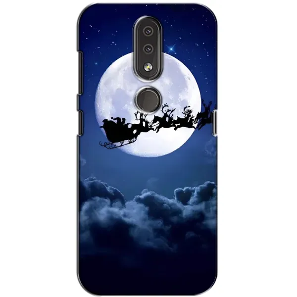 Чехол с принтом «Санта - луна» для Nokia 4.2 Чехол с принтом «Санта - луна» для Nokia 4.2