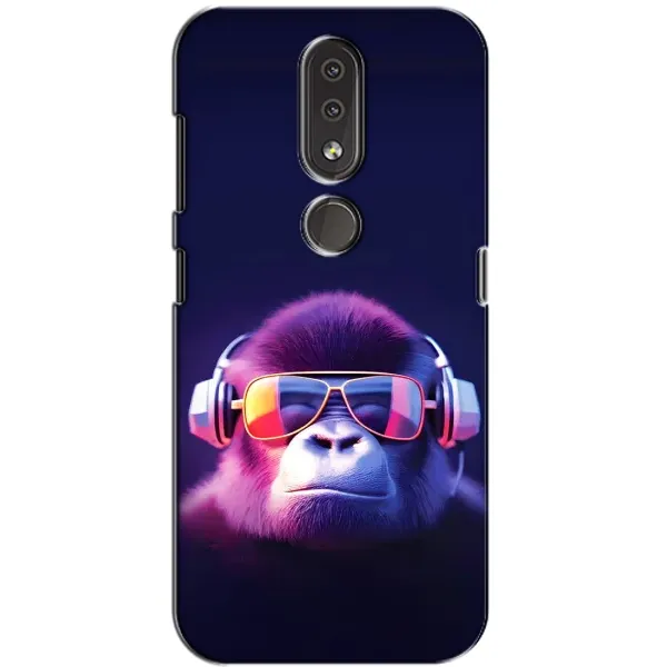 Чохол з принтом «Стильна мавпа» для Nokia 4.2