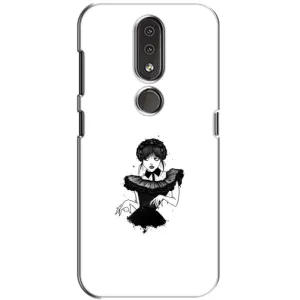 Чехлы Венсдей на Nokia 4.2 Уэнсдей (AlphaPrint) (танец Уэнздей)