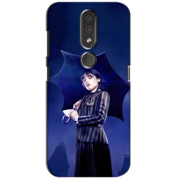 Чехол с принтом «Уэнздей с зонтом» для Nokia 4.2