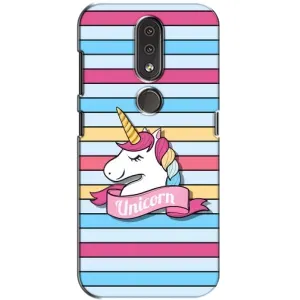 Чехол для Нокиа 4.2 - (Единорожки - Новинки) (AlphaPrint) (Unicorn)