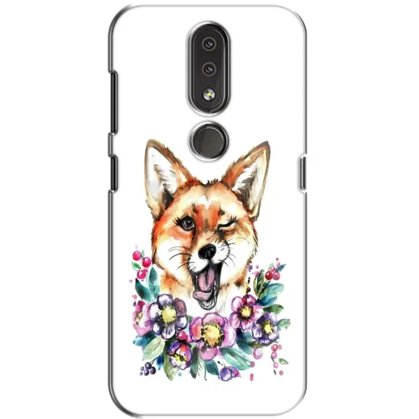Чехол с принтом «Веселая лисичка» для Nokia 4.2 Чехол с принтом «Веселая лисичка» для Nokia 4.2