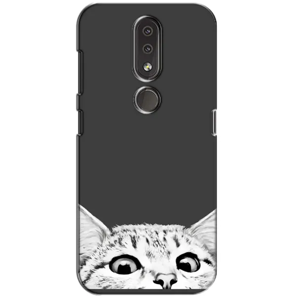 Чохол з принтом «Виглядає котик» для Nokia 4.2
