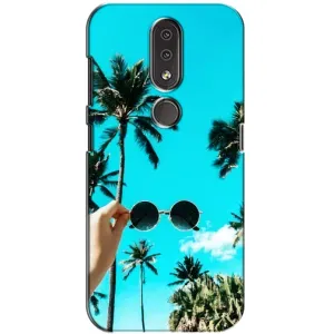 Силиконовый чехол с КАРТИНКАМИ лето для Nokia 4.2 (AlphaPrint) (Взгляд лето)