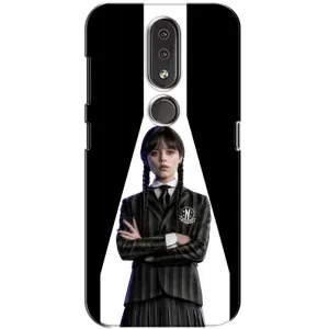 Чехлы Венсдей на Nokia 4.2 Уэнсдей (AlphaPrint) (W-Wednesday)