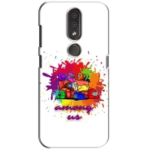 Чехол Амонг Ас для Nokia 4.2 (AlphaPrint) (Яркий АмонгАс)