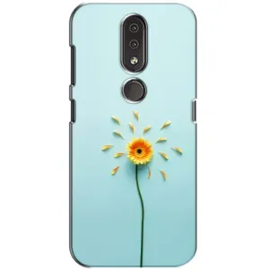 Чохли з квітами для Nokia 4.2 (VPrint) (Жовта квітка)
