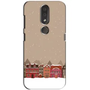 Новорічні, Святкові Чохли для Nokia 4.2 - 2024 год (Зимове місто)