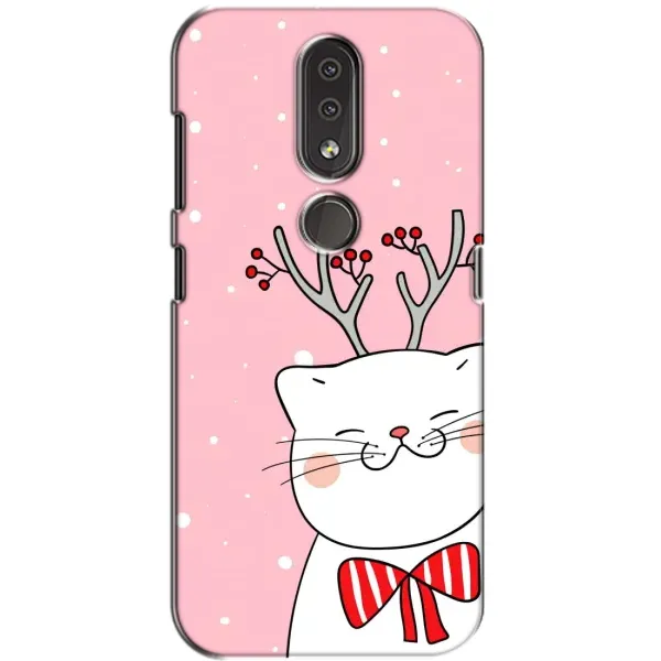 Чехол с принтом «Зимний кот» для Nokia 4.2 Чехол с принтом «Зимний кот» для Nokia 4.2