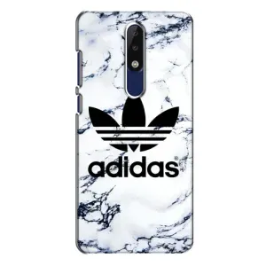 Чохли Адидас для Nokia 5.1 Plus (X5) (AlphaPrint) (Адідас на мраморі)