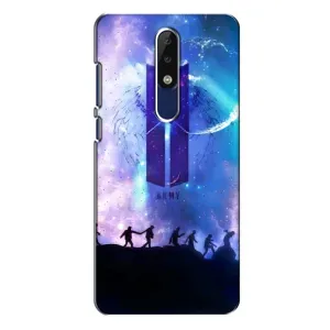 Чохли BTS для Nokia 5.1 Plus (X5) (AlphaPrint) (Army BTS)