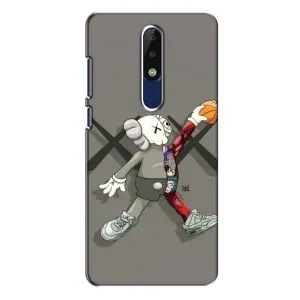 Чехлы для Nokia 5.1 Plus (X5) - Bearbrick Louis Vuitton (PREMIUMPrint) (Беарбрик Джордан)