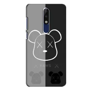 Чехлы для Nokia 5.1 Plus (X5) - Bearbrick Louis Vuitton (PREMIUMPrint) (БеарБрик глаза)