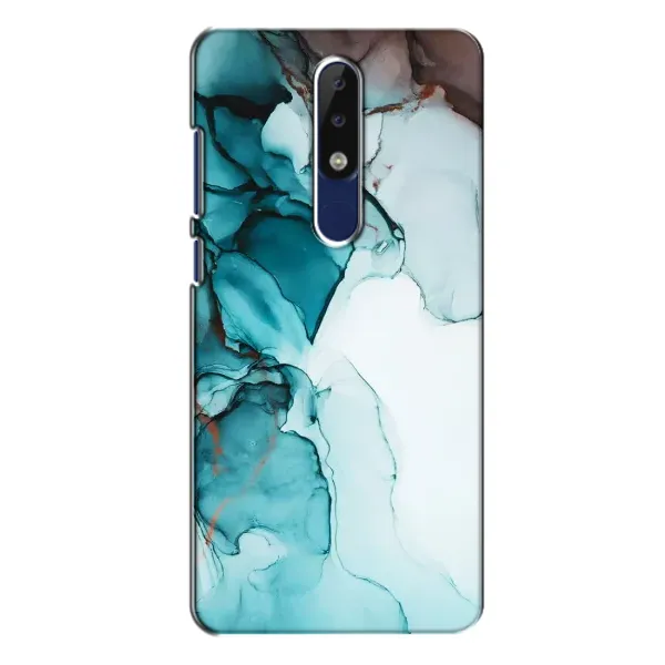 Чехол с принтом «Бирюзовый мрамор» для Nokia 5.1 Plus (X5)