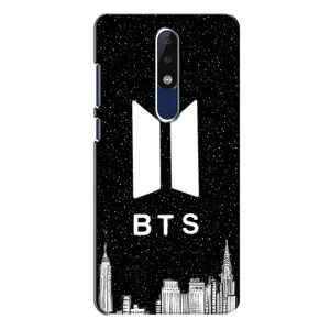 Чохли BTS для Nokia 5.1 Plus (X5) (AlphaPrint) (БТС Лого)