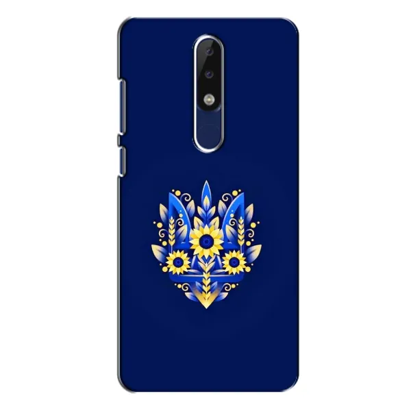 Чохол з принтом «Квітковий Герб» для Nokia 5.1 Plus (X5)