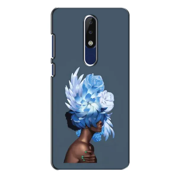 Чехол с принтом «Цветы на голове» для Nokia 5.1 Plus (X5)