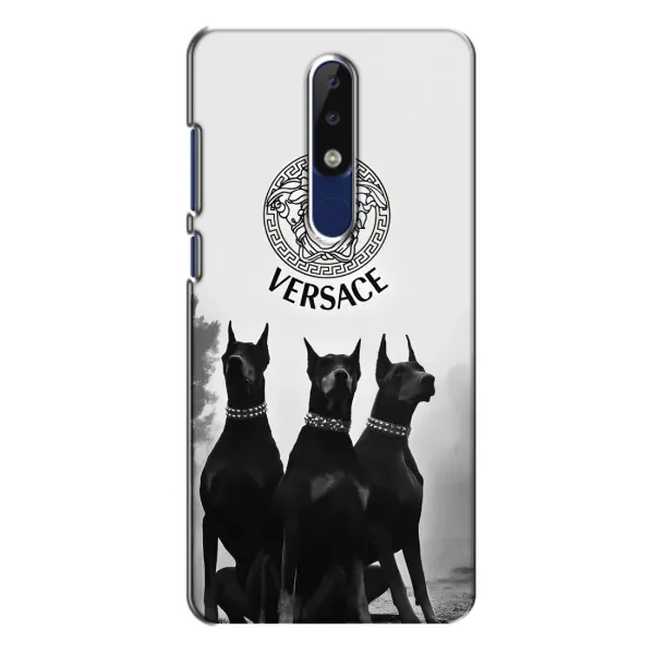 Чохол з принтом «Доберман Версаче» для Nokia 5.1 Plus (X5)