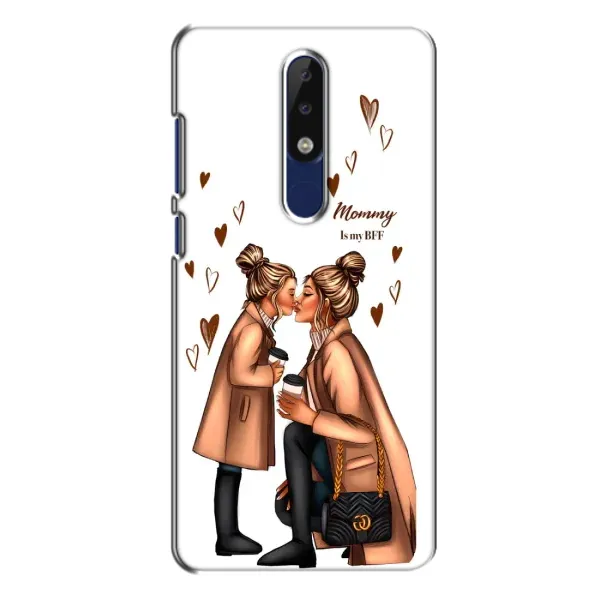 Чохол з принтом «Донька і мама» для Nokia 5.1 Plus (X5)