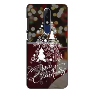 Різдвяні Чохли для Nokia 5.1 Plus (X5) (VPrint) (Ялинка яскрава)