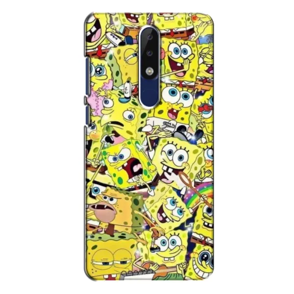 Чохол з принтом «Емоції Спан Боба» для Nokia 5.1 Plus (X5)