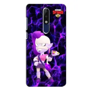 Чехлы Brawl Stars для Nokia 5.1 Plus (X5) (AlphaPrint) (Емз Бравл Старс)