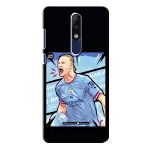 Чохли з футболістом Ерлінг Холанд для Nokia 5.1 Plus (X5) (AlphaPrint) (гол Ерлінг Холанд)