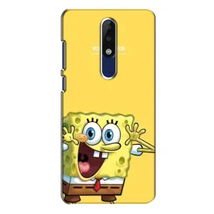 Чохол з принтом «Губка Боб» для Nokia 5.1 Plus (X5)