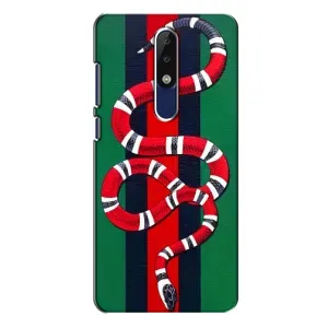 Чохли  GUCCI для Нокіа 5.1 Плюс (Х5) (AlphaPrint) (Gucci змія)