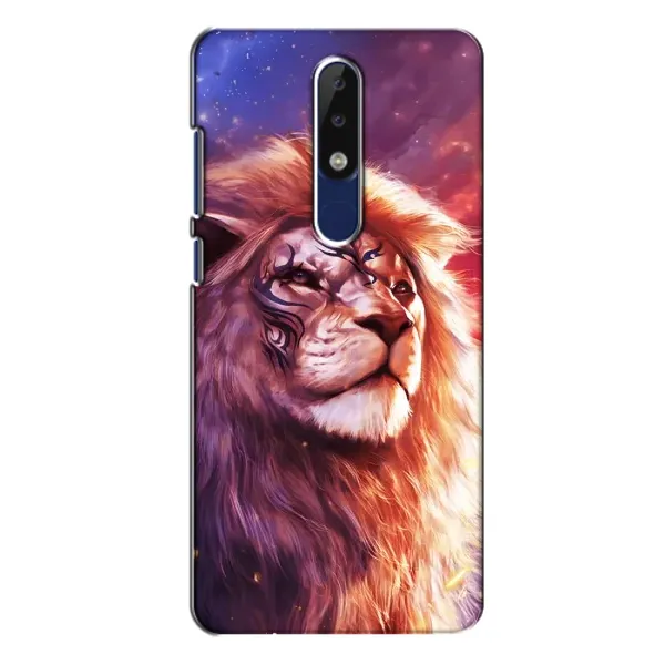 Чохол з принтом «Красочний Лев» для Nokia 5.1 Plus (X5)