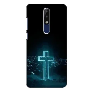 Християнські Чохли для Nokia 5.1 Plus (X5) (AlphaPrint) (Хрест і місто)