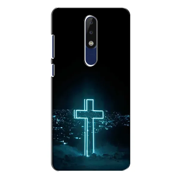 Чохол з принтом «Хрест і місто» для Nokia 5.1 Plus (X5)