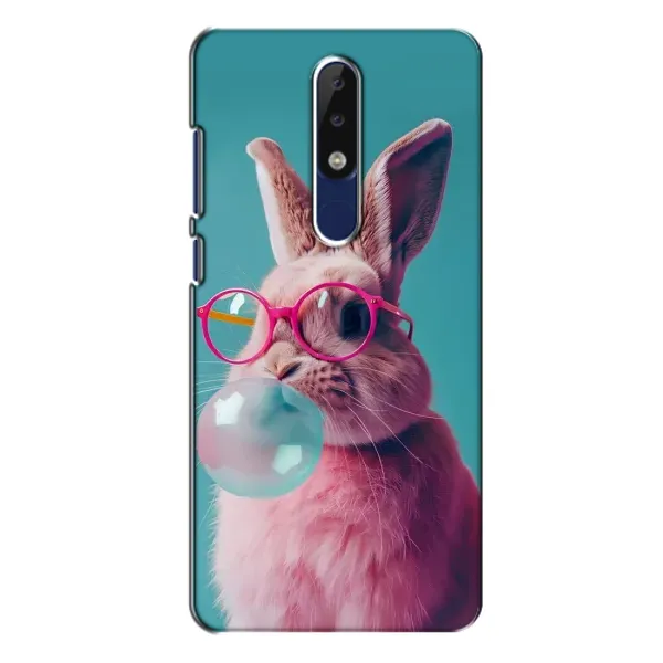 Чехол с принтом «Кролик в очках» для Nokia 5.1 Plus (X5) Чехол с принтом «Кролик в очках» для Nokia 5.1 Plus (X5)