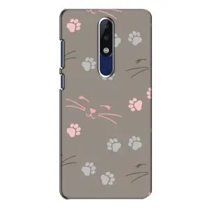 Чехол с принтом «Лапы и усы» для Nokia 5.1 Plus (X5)