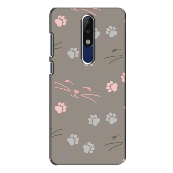Чехол с принтом «Лапы и усы» для Nokia 5.1 Plus (X5)