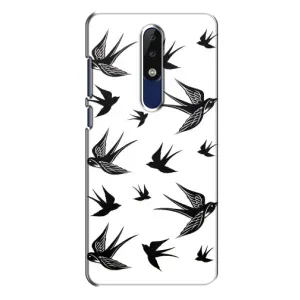 Чохол з пташками на Nokia 5.1 Plus (X5) (VPrint) (Ластівки)
