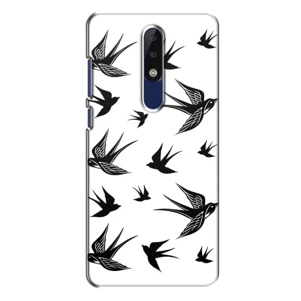 Чохол з принтом «Ластівки» для Nokia 5.1 Plus (X5)