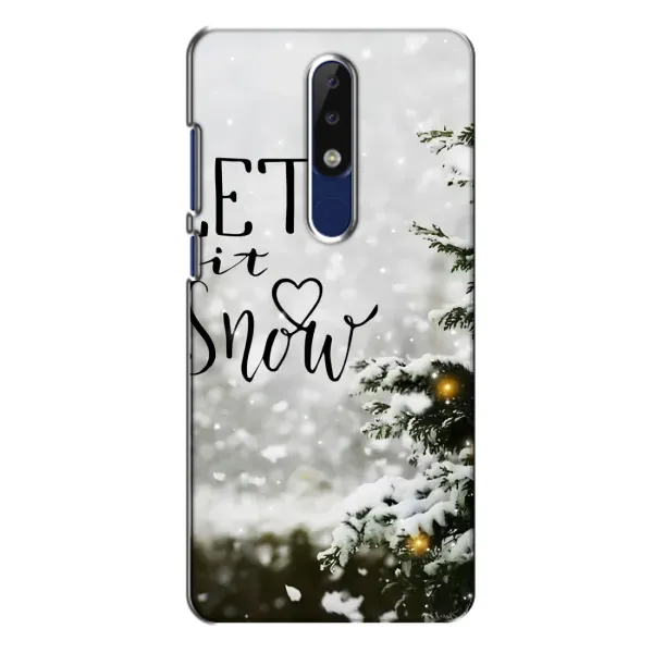 Чохол з принтом «Let it snow» для Nokia 5.1 Plus (X5)
