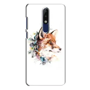 Чохли з картинкою Лисичка для Nokia 5.1 Plus (X5) (VPrint) (Лиса в квітах)