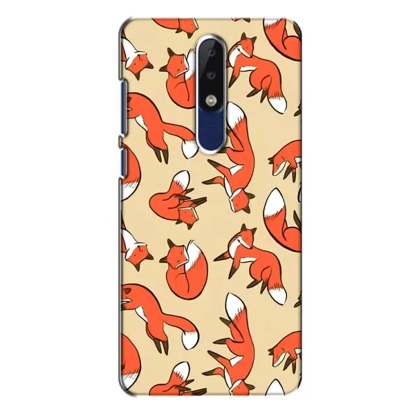 Чохол з принтом «Лисички» для Nokia 5.1 Plus (X5)