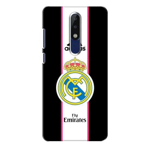 Чохол з принтом «лого Real Madrid» для Nokia 5.1 Plus (X5)