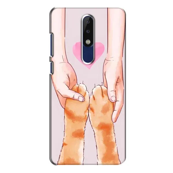 Чохол з принтом «Любовь до котиків» для Nokia 5.1 Plus (X5)