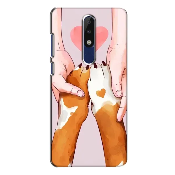 Чохол з принтом «Любовь до собак» для Nokia 5.1 Plus (X5)