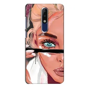 Чохол з друком для Nokia 5.1 Plus (X5) - (Мода) (AlphaPrint) (Макіяж)
