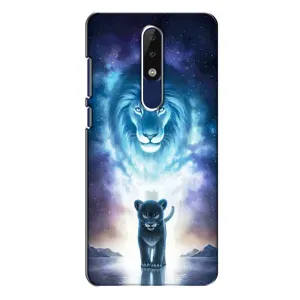 Чохол з картинкою ЛЕВ для Nokia 5.1 Plus (X5) (VPrint) (Маленький лев)