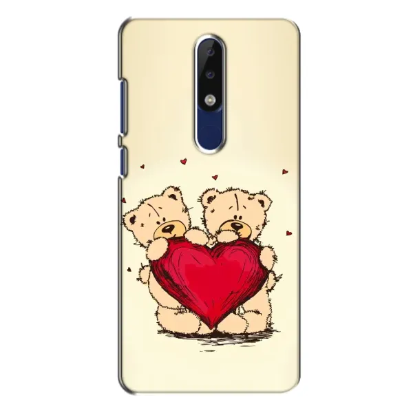 Чохол з принтом «Медвежата» для Nokia 5.1 Plus (X5)