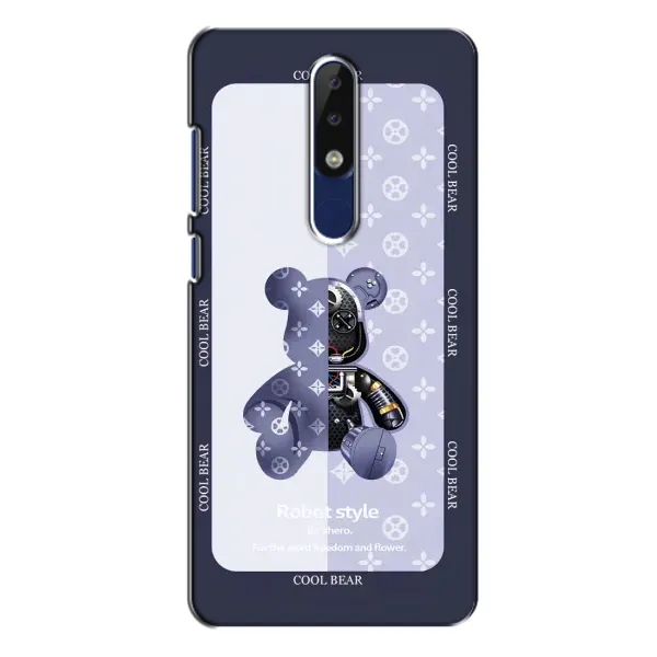 Чохол з принтом «Медведик LV» для Nokia 5.1 Plus (X5)
