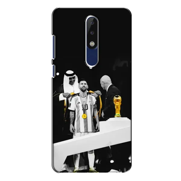 Чохол з принтом «Мессі коронований» для Nokia 5.1 Plus (X5)