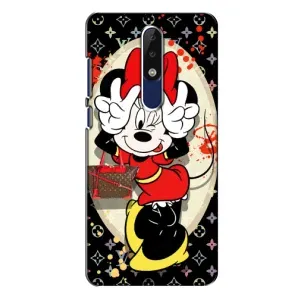 Чехол Disney Mouse Nokia 5.1 Plus (X5) (PREMIUMPrint) (Минни peace)
