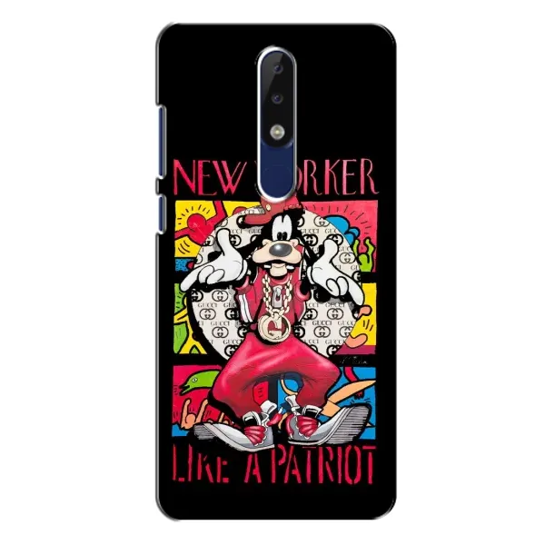 Чехол с принтом «Мультяшный Волк» для Nokia 5.1 Plus (X5)